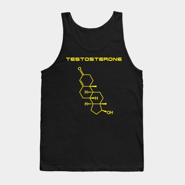 Testosterone - Yellow Tank Top by Roidula